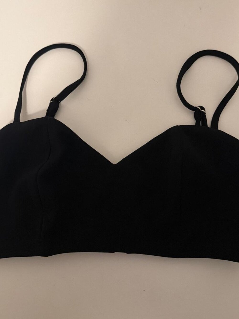 Black Crop Top with Adjustable Straps